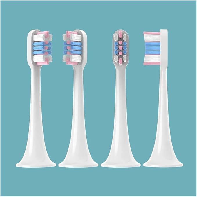 20/50 Pieces Replacement Brush Heads Compatible for Xiaomi T300/T500/T700 Clean Soft Bristle Electric Toothbrush Nozzle(20WhiteGreenBlue)