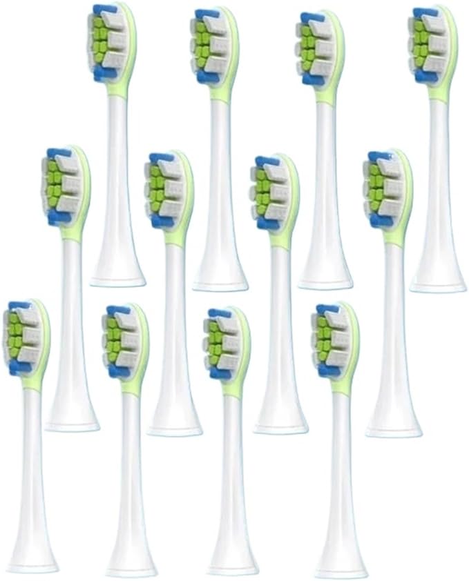 9Models Toothbrush HeadCompatible for Philips Sonicare HX3/HX6/HX9 Series Models(12pcs 904-W)