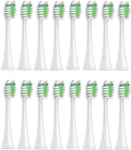 16pcs Toothbrush Brush Head Replacement Compatible for HX3/HX6/HX9 Series HX3210/3211/6150/6500/6510/6530/9342/6730(16P1)