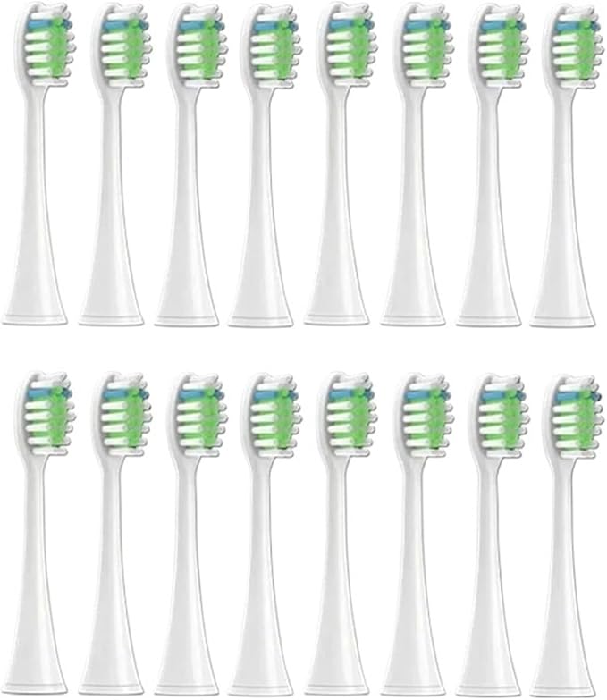 16pcs Toothbrush Brush Head Replacement Compatible for HX3/HX6/HX9 Series HX3210/3211/6150/6500/6510/6530/9342/6730(16P1)