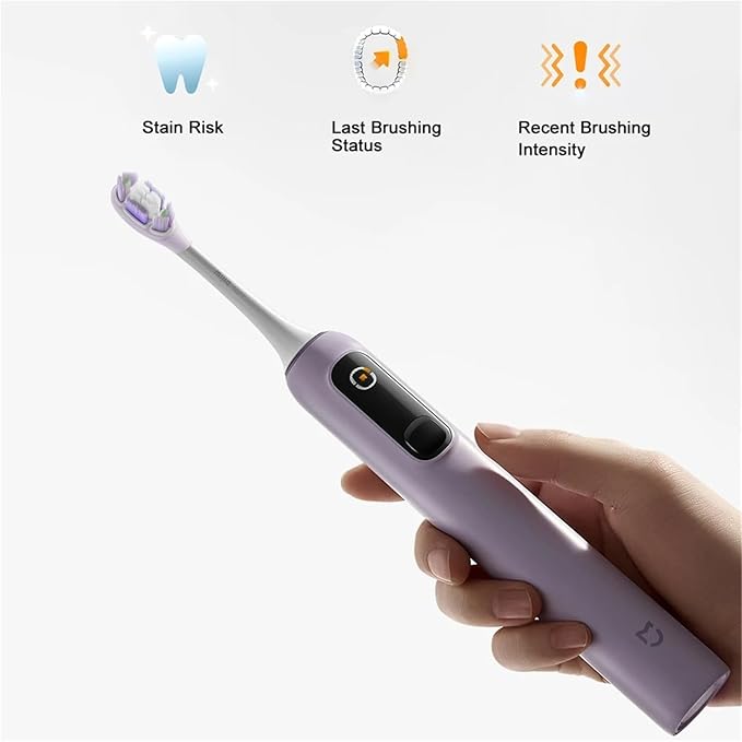 Compatible for XIAOMI MIJIA - Oscillation Toothbrush Pro Smart 4 Modes IPX8 Waterproof Vibration(Orange)