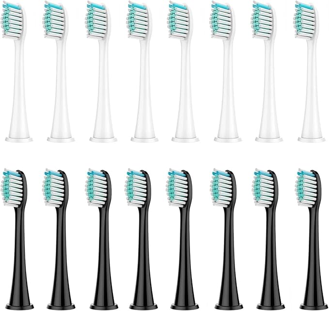 8/12/16PCS Replacement Toothbrush Brush HeadsCompatible for Phili Electric Handles(16pcs (2 Colors))