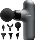 Morelax Mini Massage Gun Percussion Muscle Massager for Back Pain Relief Compact Sports Travel Massage Gun with 6 Massage Heads 4 Speeds Gift for Her Home Athletes