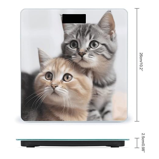 Cats Scale for Body Weight Digital Bathroom Scale Precision Smart Weighing Scales with Clear LED Display Accurate High Precision Scales Weighing Machine