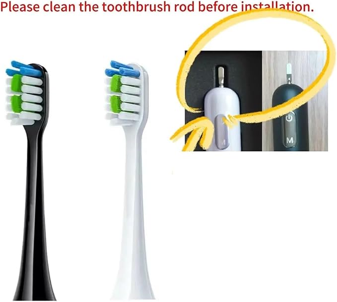 16pcs Replacement Toothbrush Heads Compatible for T3 Accessories Adult Bristles Nozzles(16pcs White)