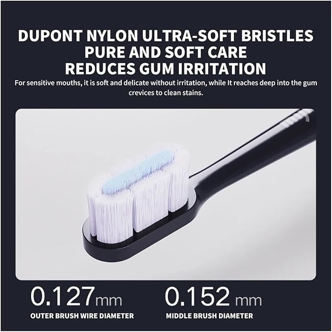 Compatible Toothbrush Head T700 Sonic Electric Waterproof Soft Health Replacement Bristles 4/6Pcs(6pcs)