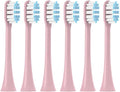 6PCS Toothbrushes HeadCompatible for SOOCAS X3/X3U/X3Pro/V1/X5/X1 Pro Sonic Colorful Toothbrush Soft Bristle Nozzles(6pinkblue)