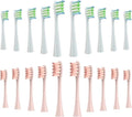 Replacement Brush Head for Oclean Electric Toothbrush Soft Bristle X/X PRO/ Z1 Brushes Replaceable fit for O-Clean Sonic(10 White 10 Pink)