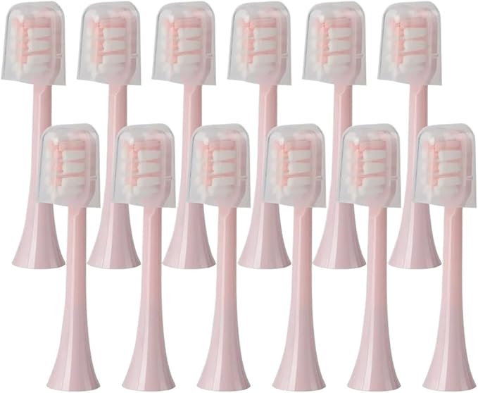 Replacement Brush Heads Compatible for SOOCAS X3U/X3Pro/X5 6/12pcs Bristle Electric Toothbrush Sealed Packed(SHUSHI-PK-12PCS)