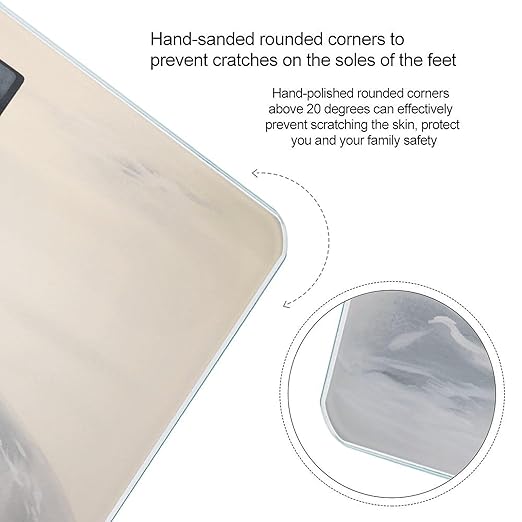 Harp Seal Painting Bathroom Scale Rounded Smart Scale for Body Weight Automatic Power On/Off Weight Scales Accurate Bathroom Digital Scales for Pet Home Bedroom Kitchen