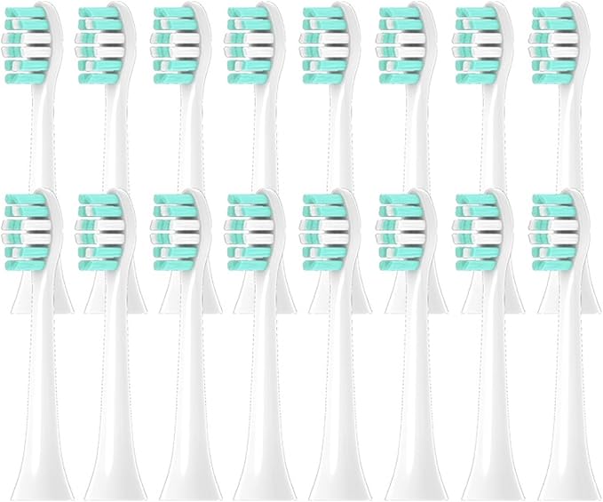 4-30Pcs Compatible for Philips HX9340 HX9342 HX9350 HX9352 HX9362 HX9363 Replacement Toothbrush Soft Bristle Brush Heads(16pcs)