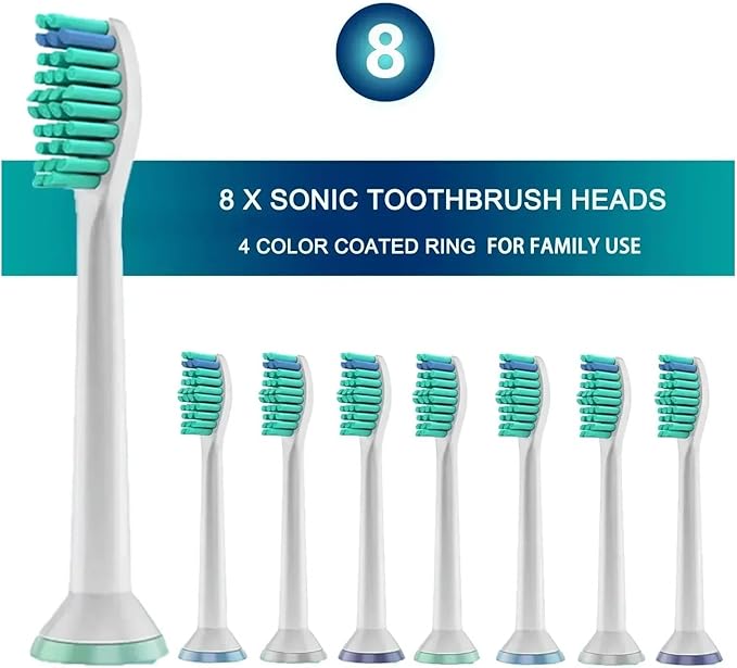 4/8/12/16pcs Replacement Toothbrush HeadsCompatible for PhilipsSonicare Toothbrushes(16pcs)