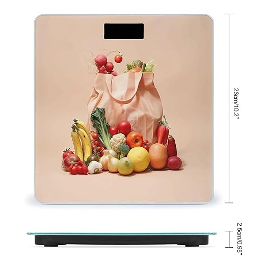 Fruits and Vegetables Scale for Body Weight Digital Bathroom Scale Accurate Smart Weight Scales with Large Display Weighing Machine High Precision Scales