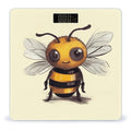 Cute Bee Bathroom Scale for Body Weight Bathroom Digital Electronic Weighing Scale with Back Lit LED Display Sturdy Tempered Glass Weight Watchers Scales 400lb