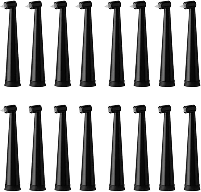 4/8/16Pcs Interdental Electric Toothbrush Replacement Head Compatible with SEAGOSG-575/551/507B/958/908/909/917/610/659/719/910/548(16BLACK)