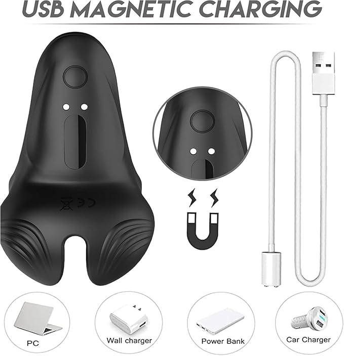 Prime Drive Men's Rechargeable Massager IPX7 Waterproof Personal Therapy Device with Multiple Modes for Restoring Vitality Lasting Performance Great Gift for Men