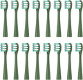 Replacement Electric Toothbrush Heads Compatible for D1/D2/D3 Soft Bristles Cleaning Brush Head(16pcs Green)
