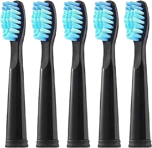 10pcs Replacement Brush Head Compatible for FW-507/508/515/551/917/959/2011/D1/D3/D7/D8 Toothbrush Bristle(Black)