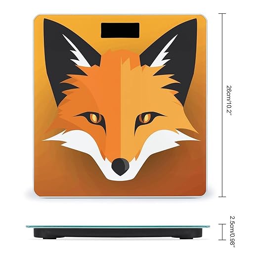 Fox Avatar Bathroom ScaleHighly Accurate Digital Weighing Machine for People Bright LED Display Weight Scale for The Aldult Home Use