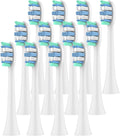 Compatible for Philips Sonicare Electric Toothbrush Replacement Heads Brush Head for 2100 4100 5100 6100 7300 9000(White-12 Pcs)