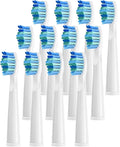 4 Pcs Electric Toothbrush HeadsCompatible for D7/D8/FW507/FW508/FW551/917/959/SG-E9 Moderately Soft Bristles Brush(12pcs White)
