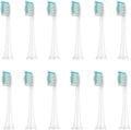 8-20Pcs Replacement Brush Heads Compatible for HX3/HX6/HX9 HX6064(12Pcs White)
