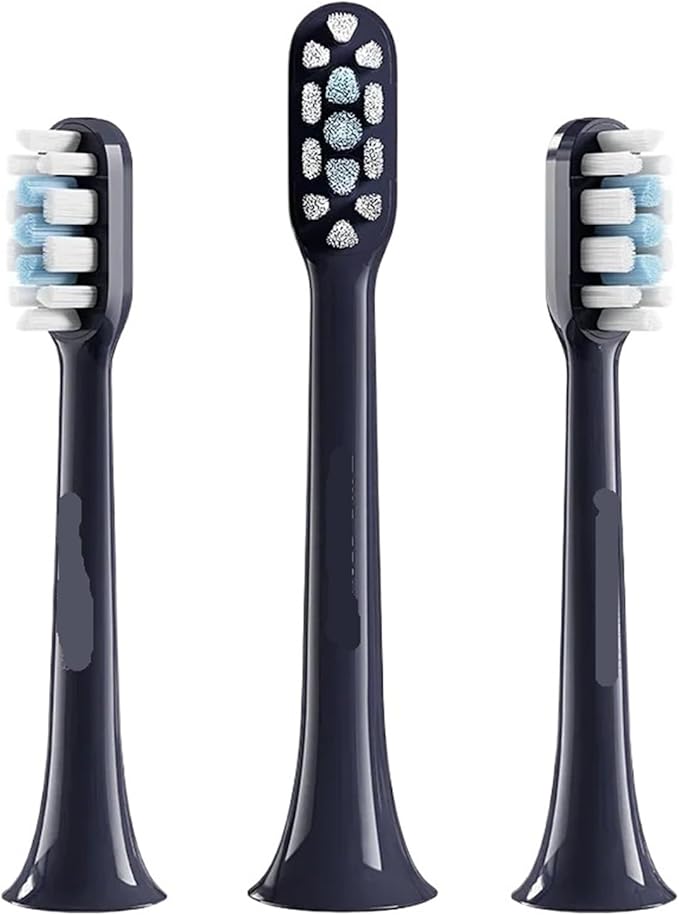 Compatible for Xiaomi Electric Toothbrush Head for T100 T200 T300 T301 T302 T700 Replacement Heads Soft Bristle Brush(3pcs Blue T301 T302)