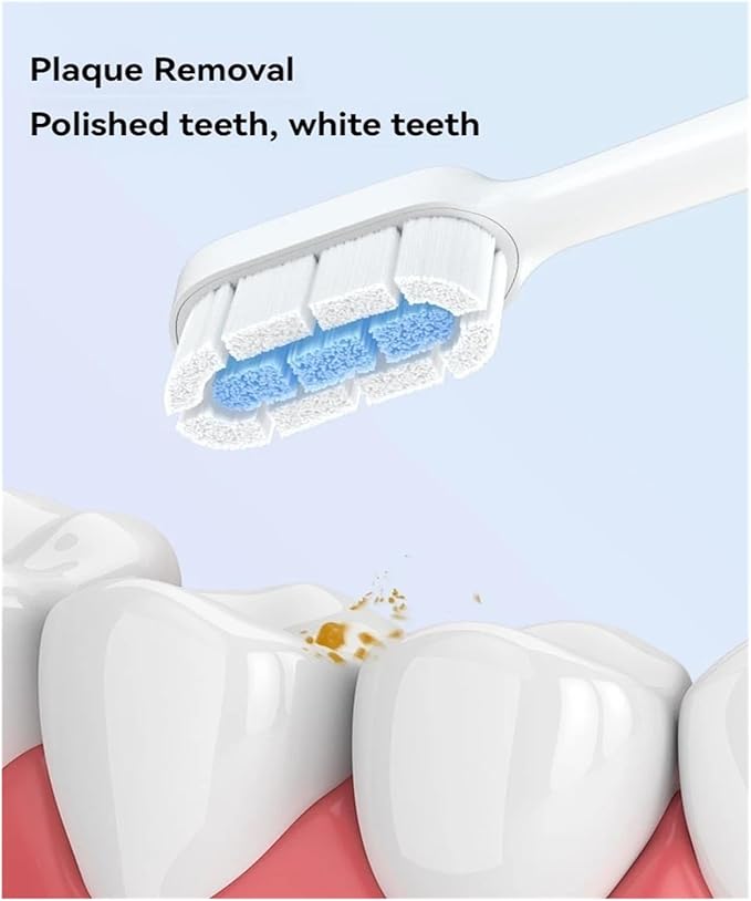 Compatible for with Electric Toothbrush Head T300/T500 Compatible DDYS01SKS/MES601/T700 Replacement MES602/604(Clean OG3 GN3)