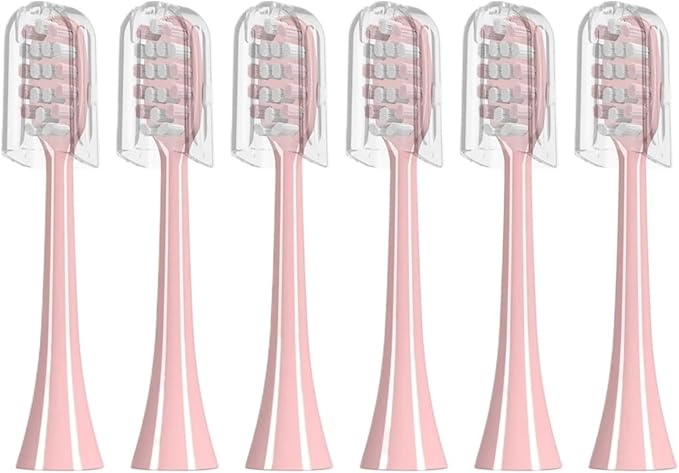 Compatible for Electric Toothbrush Replacement Brush Head kit - 6 Pieces(BH801 Pink 6PCS)