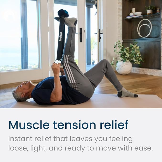 MyoSphere Vibration Massage Ball for Deep Tissue Stimulation Muscle Tension Relief and Stress Reduction | Your Portable Deep Tissue Therapist | Nobol Blue- Limited Edition | 1.5lb