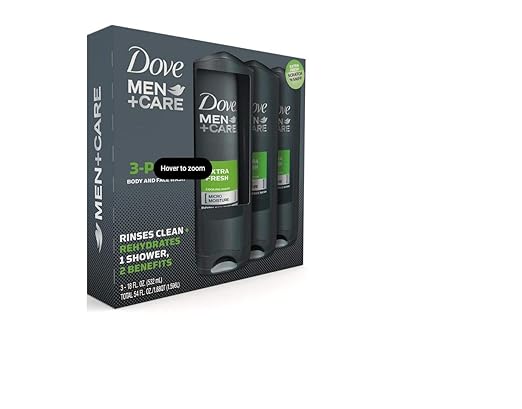 DOVE 1169195 Mens Body Wash Extra Fresh 18 oz.(Pack of 3)