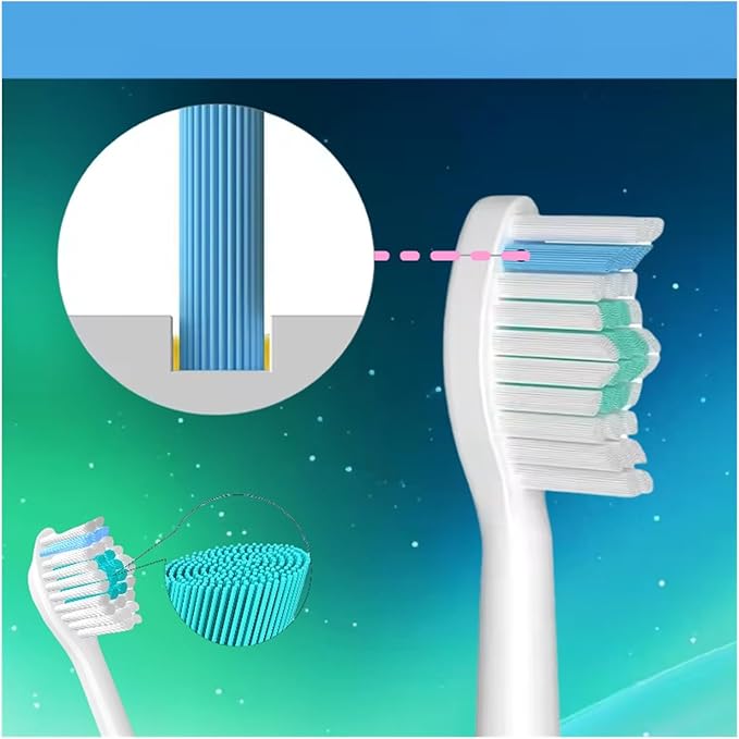 Electric Toothbrush Accessories Brush Head - Compatible for Philips Series 5000/5300/5500/E5000/5700/5750/7000/9000/3000/A4000(4pcs)
