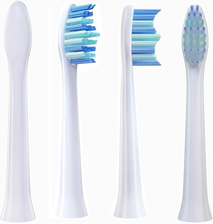 8 Pcs Replacement Brush Heads for Toothbrush Head Teeth Cleaner and with Dust Cover(White)