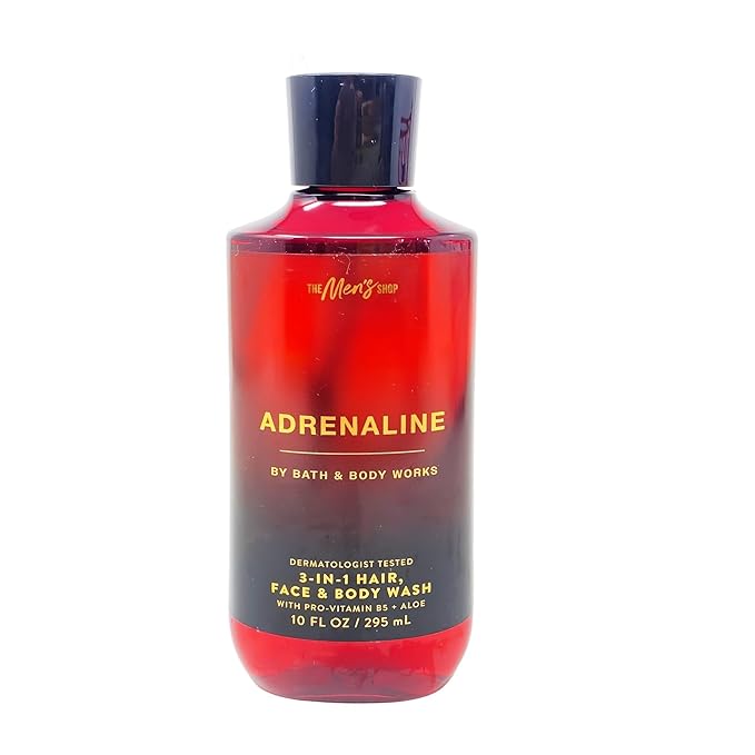 Bath &amp Body Works Adrenaline - 3 Body Washes with a Cabin Spice Soap