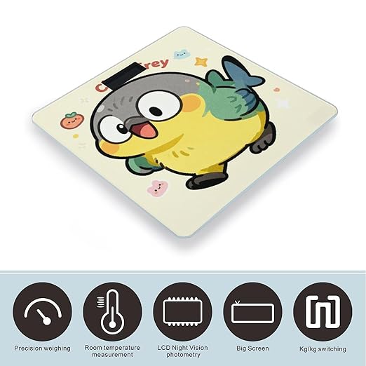 Chauffrey Smart Scale for Body Weight Digital Bathroom Scale Toughened Glass Weight Scale with Large LCD Backlight Display High Precision Scales Weighing Machine