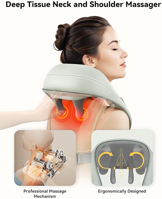 Snailax Neck Masssager and Foot Massager Bundle