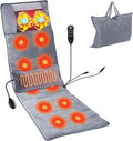 iMounTEK Full Body Electric Massage Mat for Home Office with Heat Vibration Massage Pad Cushion Back Massage Mattress Chair Pad with Neck Massage Pillow with 10 Vibration Motors Timer（53.14*19.68in ）