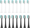 Compatible for 8/12/16PCS Replacement Toothbrush Brush Heads(16pcs (2 Colors))