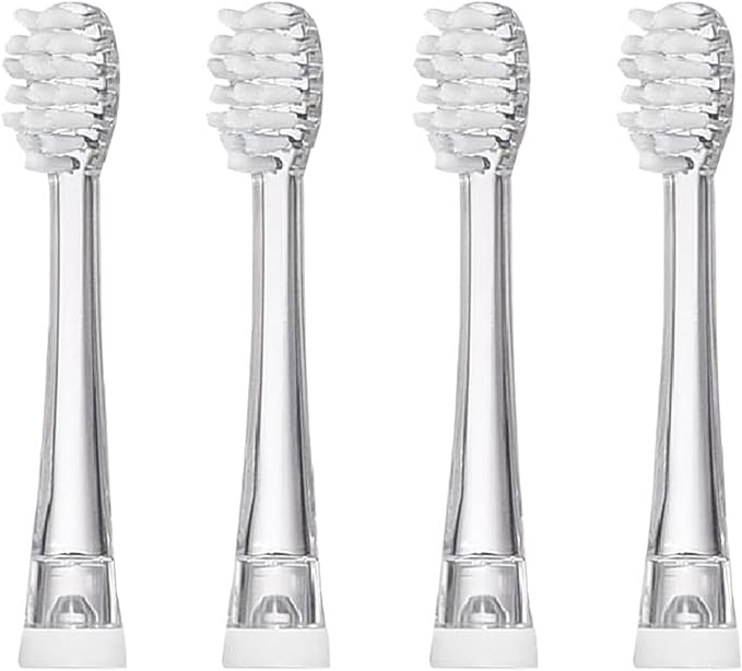 Replaceable Brush Heads Compatible for Seago SG977/EK6/EK7/SG513 Toothbrush Head(4 Pcs)