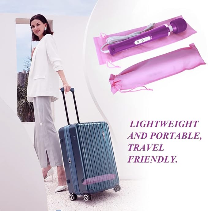 YEVIOR Wired Powerful Handheld Back Massager with 10 Pulse Settings Personal Total Body Therapy Massager for Sports Recovery Muscle Aches Body Pain (Purple)
