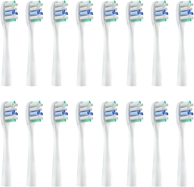 Replacement Toothbrush Heads Compatible for Y1/Y1S/Y1pro/Y3/Y4/Y5/P1/P3/P4/P5/P10/U1/U2/U3/U4/U2S/U3S/F2/F1 Series(16white Whitening)