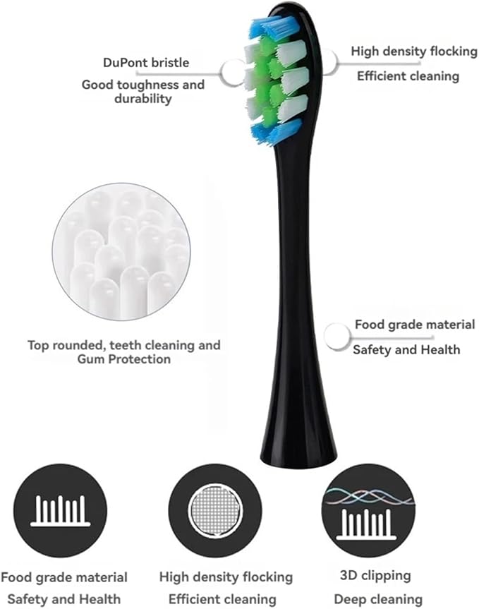 6 Pack Replacement Brush Heads for X/One/SE/XPRO/Z1/AIR Sonic Soft Bristles Waterproof &amp Vacuum Sealed(PK 6Pcs)