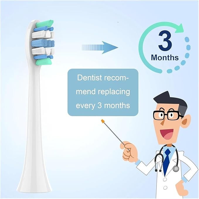 Compatible for 8 Replacement Toothbrush Heads (Models 4100 6500 6100 7500 5300 1100) are Compatible