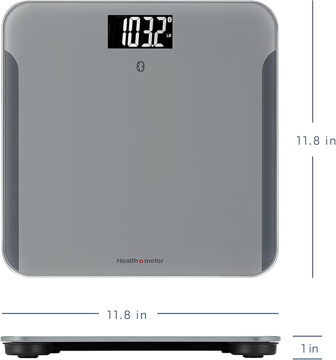 Health o meter Bluetooth Digital Body Composition Scale 440 lb Capacity Smart Bathroom Scale with BMI and Weight Tracking for Multiple Users