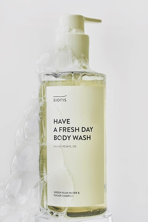 Sioris Have a fresh day body wash 300ml 10.14floz Contain natural sulfactant AHA BHA slightly acid sugar vitamin cleanser for sensitive and dry skin good for family body care Korean skin care