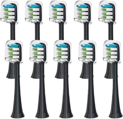 10pcs Replacement Brush Heads Compatible for X3 X5 V1 X3U Soft Bristle Toothbrush(10pcs Pink)