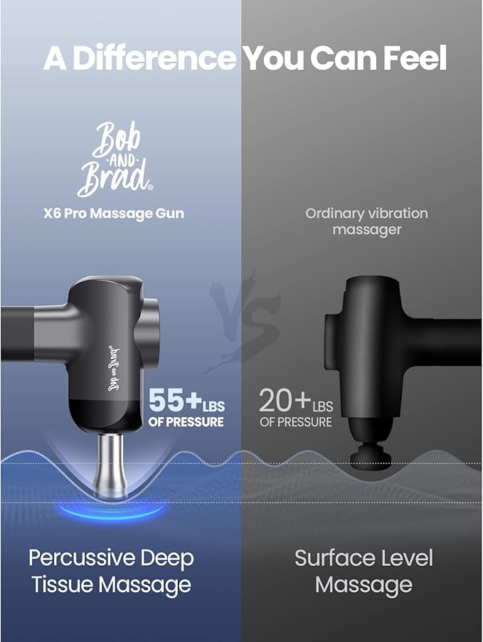 BOB AND BRAD X6 Pro Massage Gun and A7 Pro Massage Gun with Heat and Cold Therapy