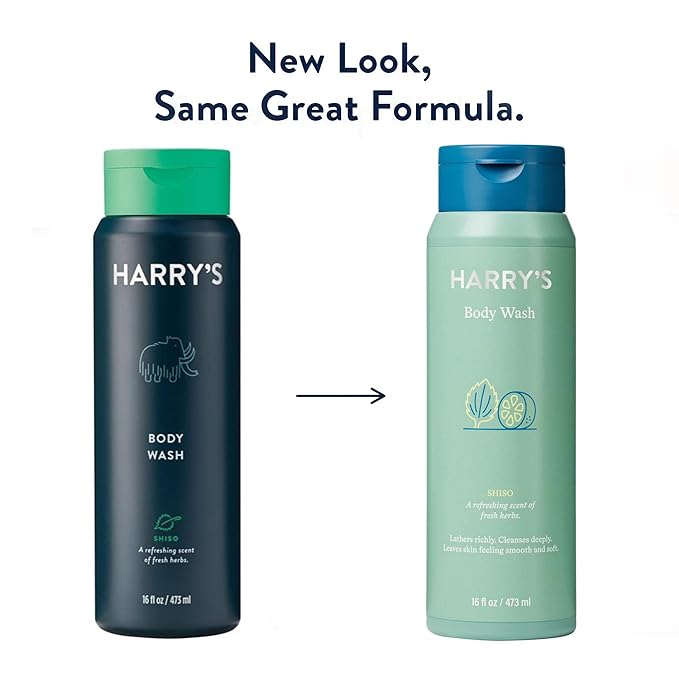 Harry's Men's Body Wash - Shiso - 16 Fluid Ounce Pack of 4 (Packaging May Vary)