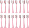 Replacement Toothbrush HeadsCompatible for ROAMAN T3/T5/T10/T10S/T20/E7/V5 Electric(16pcs Pink)