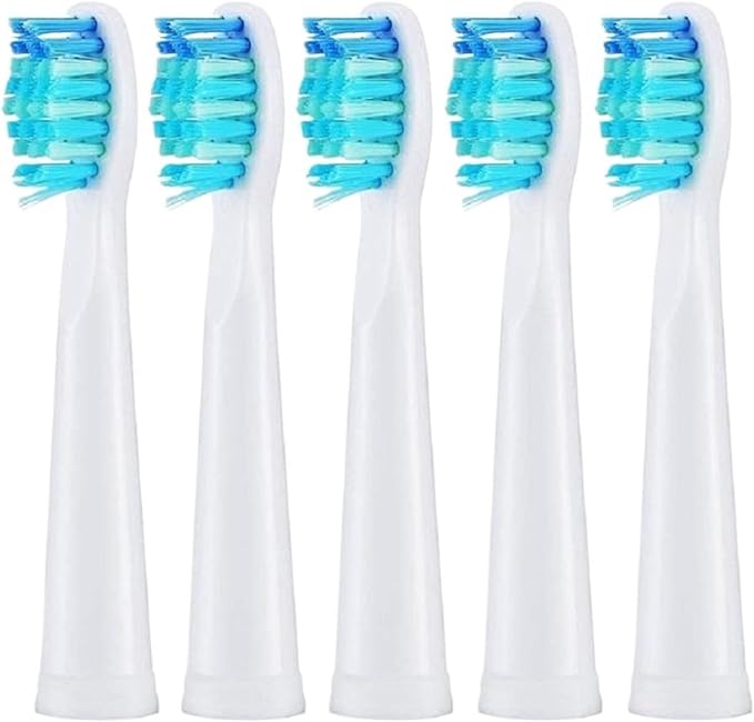 10pcs Replacement Brush Head Compatible for FW-507/508/515/551/917/959/2011/D1/D3/D7/D8 Toothbrush Bristle(White)